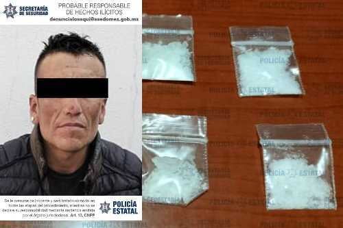 Detienen en Huehuetoca a presunto narcomenudista y homicida